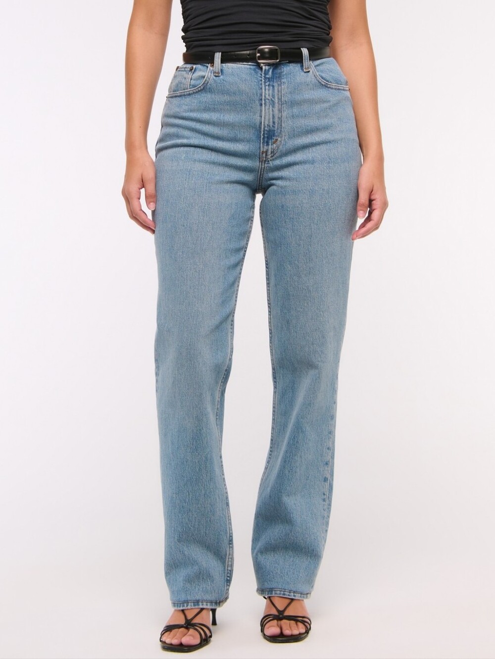 A&F Curve Love 90s Straight Ultra High Waist Jeans